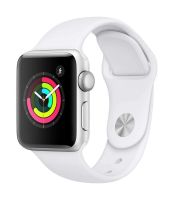Apple Series 3 (GPS) Silver Aluminium Case with White Sport Band