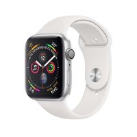 Apple Watch 4 (GPS) Silver Aluminium Case with White Sport Band