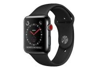 Apple Watch (Series 3) GPS + Cellular  42mm Space black Stainless Steel Case Excellent Condition 